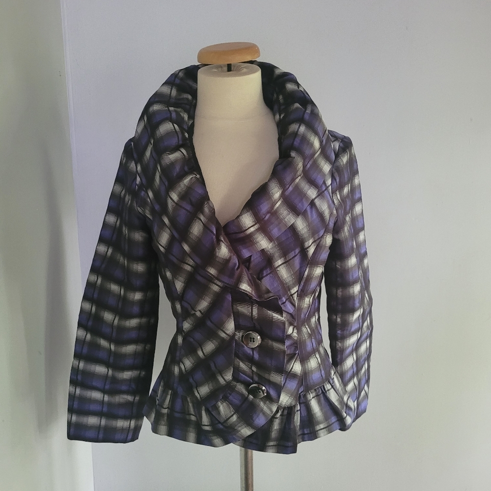 Cartise Plaid Women's Jacket Size 10